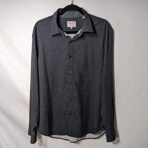 Construct Dress Shirt | Black w/ White Dots | XL